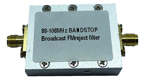 Filtro Fm Bandstop 88-108 Mhz Señal De Receptor Sma De Parad