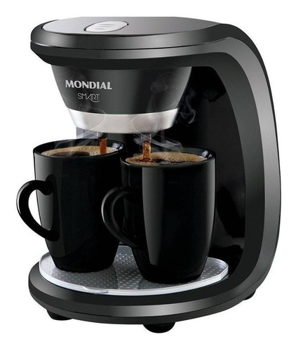 Cafetera Mondial Smart C-18 semi automática negra de filtro 220V