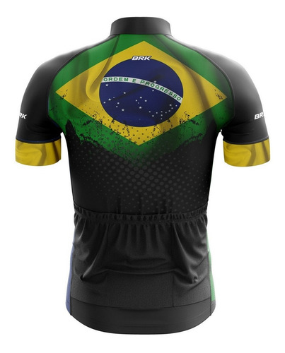 Imagem 2 de 3 de Camisa Ciclismo Masculina Brasil Brk Com Proteção Solar