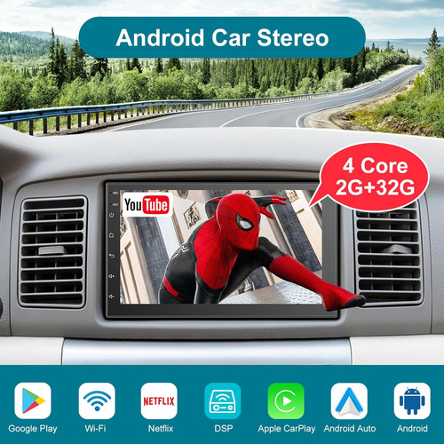 Estéreo De Coche 7 Pulgadas Din Bluetooth Carplay Android Au