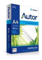 Comprar Resma Autor A4 80 Grs Caja 10 X 500 Hojas Color Blanco