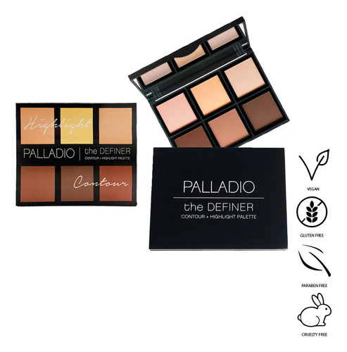 Contorno Las Margaritas Palladio The Definer paleta contour + highlight