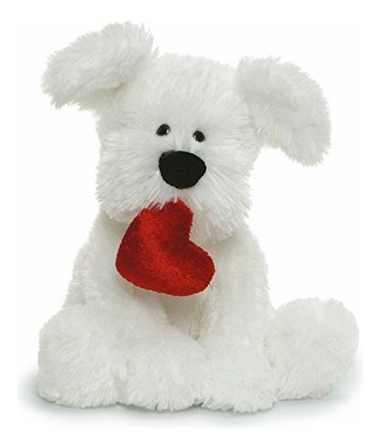 Gund San Valentín Romeo Dog Holding Heart Peluche Pelu