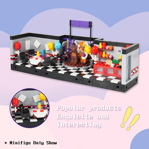 Juego De Construcción De Escenarios Fnaf Bloques Para Niños