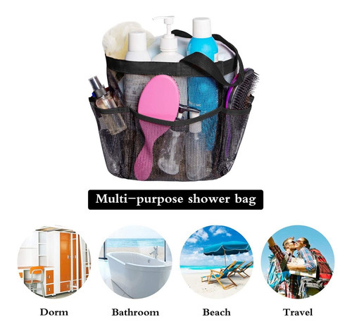 Bolsa De Ducha Para Articulos De Baño Attmu. De Malla Sec