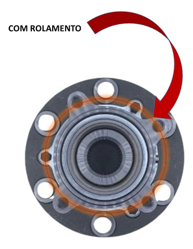 Cubo Roda Dianteiro Rolamento L 200 2007 2013 Pajero Dakar