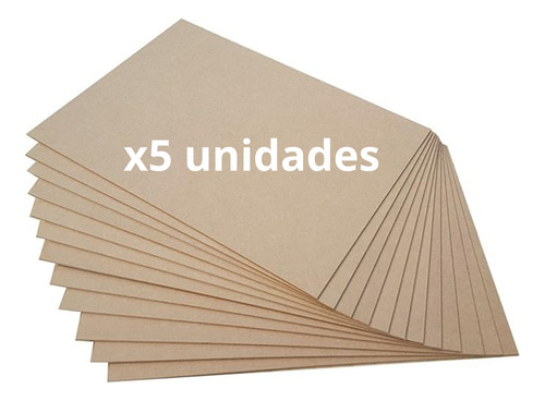 Combo X5 Fibrofacil Mdf 30x60cm 3mm Arquitectura Arte Diy
