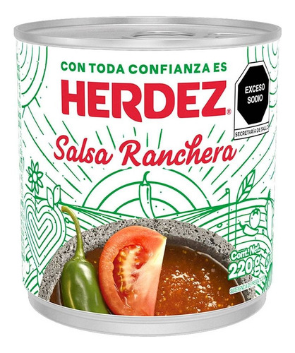 2 Pza Salsa Herdez Ranchera 220 G