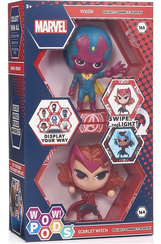 Figura wow! pods marvel twin pack vision and scarlet 