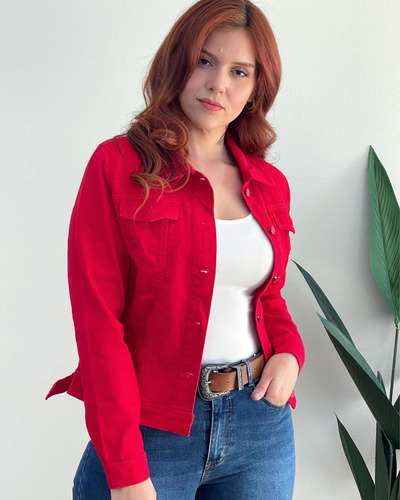 Imagen 2 de 4 de Chaqueta Mezclilla Denim Claro