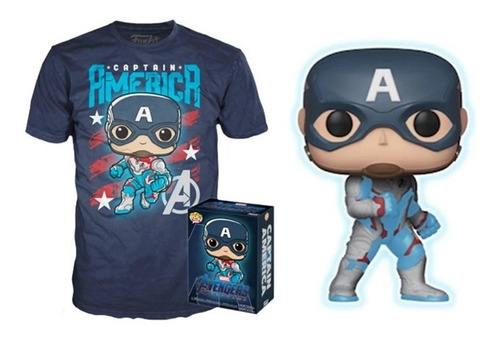 Box Marvel Avengers End Game Captain America Gitd E Camiseta