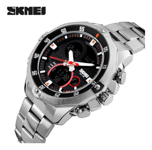 * Skmei Prático Moda Analógico-digital Dual Time Homens