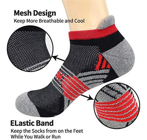 Bioaum Calcetines Tobilleros Acolchados Para Hombre, Tallas