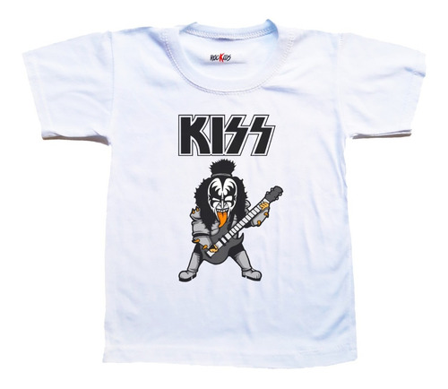 Remera Niño Kiss Guitarra