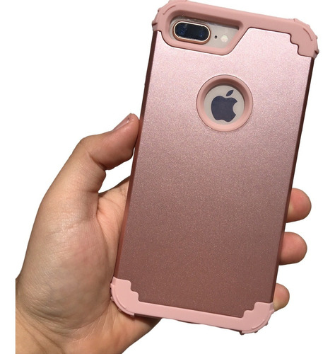 Funda Uso Rudo Para iPhone 6/7/8 Plus -  3 En 1 - Case