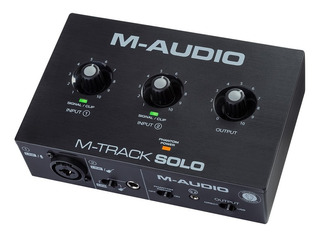 Interfaz De Grabación M-audio M-track Solo Ii Xlr Linea Um