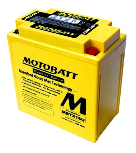 Bateria Motobatt Quadflex 12v 19 Ah Mbtx16u Ytx16-bs Ytx20a