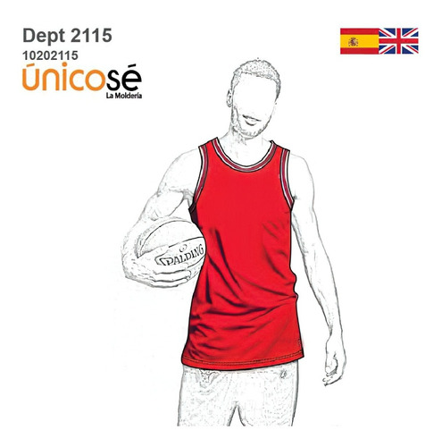 ( Moldes De Ropa) Deporte Remera Basquet 2115