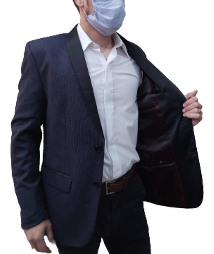 Imagen 6 de 10 de Saco Smoking Elegante Sport Para Camisa Remera No Es Traje
