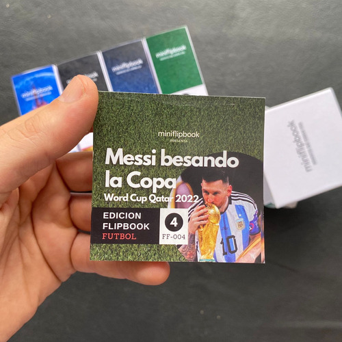 Flipbook Miniflipbook Messi Besando La Copa