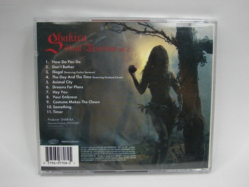 Cd Shakira Oral Fixation Vol. 2 Canadá Ed. 2005 +tarjeta C/3 (Usado)
