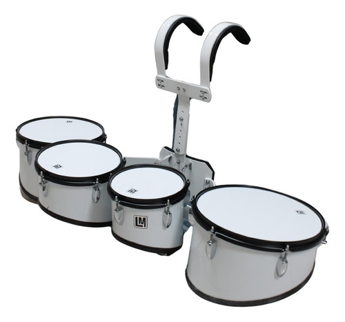 Multitenor De Marcha Lm 4 Tom De 8 X10 X 12 X 13 Color Blanco