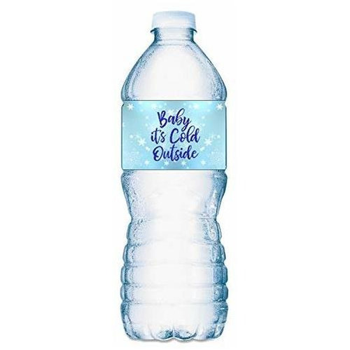 20 Etiquetas Para Botellas De Agua Para Bebés, Hace Frío Afu