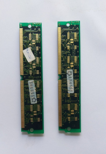 Kit 2 Memórias Edo 4 Megas 72 Vias, Ver Descritivo (Usado)