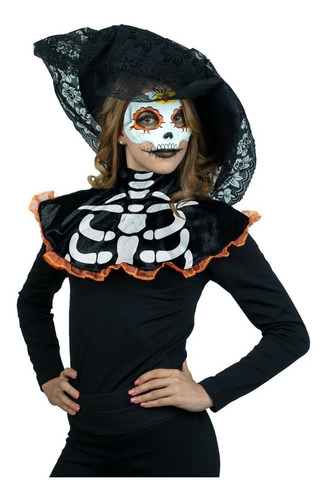 Imagen 1 de 1 de Disfraz  De Catrina Miss Catrina Night Halloween