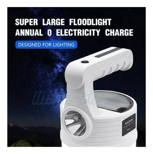 Lámpara Led Solar De Mano Para Acampar Multiusos