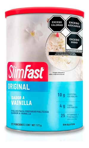 Slimfast | Polvo Malteada Original | 572 G |  Vainilla