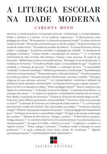 Liturgia escolar na Idade Moderna (A), de Boto, Carlota. Editorial Papirus Editora, capa mole em português, 2017