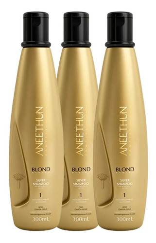 Shampoo Blond System Silver Aneethun Profissional - 300ml