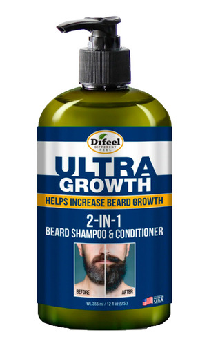 Shampoo Y Acondicionador Para Barba 2 En 1 Difeel 355ml