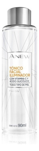 Tônico facial iluminador Avon Anew com vitamina C Horário de aplicação Dia/Noite Tipo de pele Todos os tipos de pele