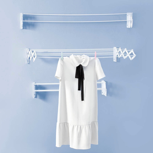 Tendedero De Pared Mor Plegable En Acero 7 Mts De Ropa