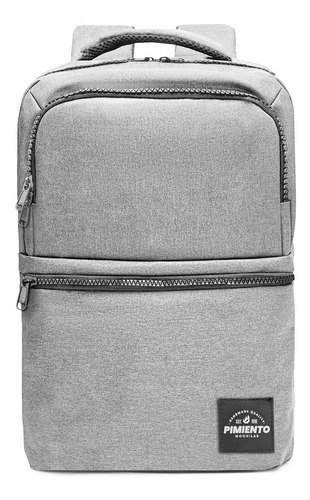 Imagen 5 de 5 de Mochila Campus Gris Melange