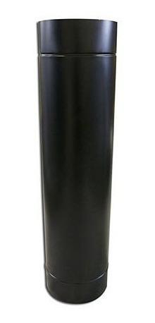 Duto Tubo 8 20 Cm Aço Preto 1 Metro Pintura Eletrostática