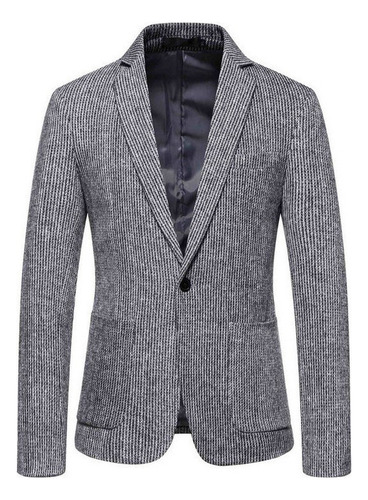 Chaqueta De Lana Informal De Negocios Moda Para Hombre
