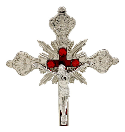 Crucifijo De Pie 10 H Metal Jesús Crucifijo Para Plata