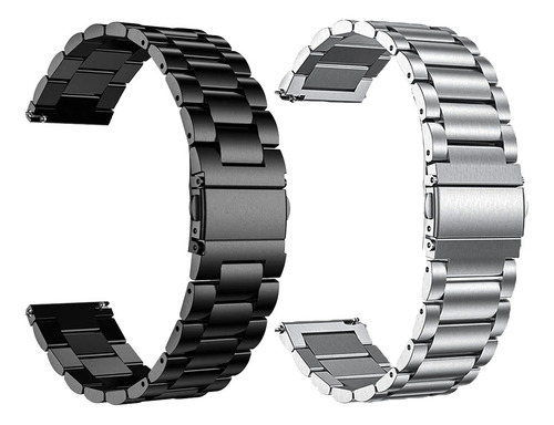 Correa De Acero Inoxidable Para Redmi Watch 5 Active Lite Negro 2.2 Cm