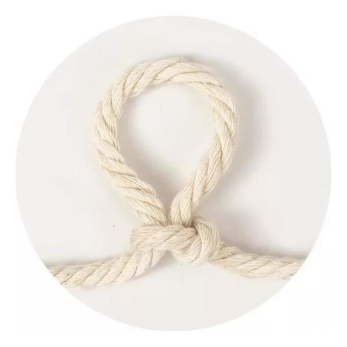 Cordón Algodón Retorcido Macramé 3-10 Mm For Natur