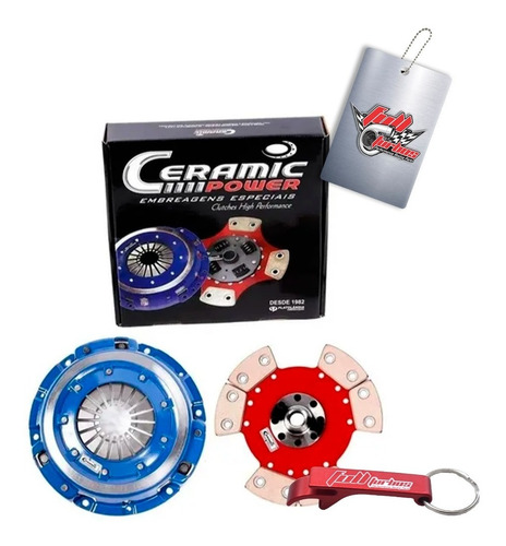 Imagem 1 de 1 de Kit Embreagem Cerâmica 1200lbs 6 Pastilhas S/ Mola Vw Ap