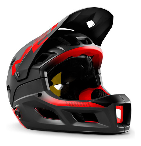 Met Parachute Mcr Mips - Casco Integral Desmontable Negro-rojo M (56-58 Cm)
