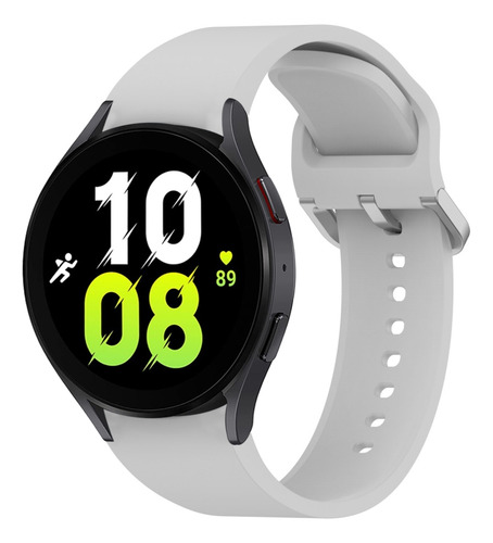 A Correa De Silicona Gris Para Samsung Galaxy Watch 5 40/44
