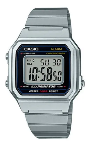 Reloj Casio Hombre W-218h Deportivo Sumergible Luz Color de la malla  Celeste Color del bisel Celeste Color del fondo Natural