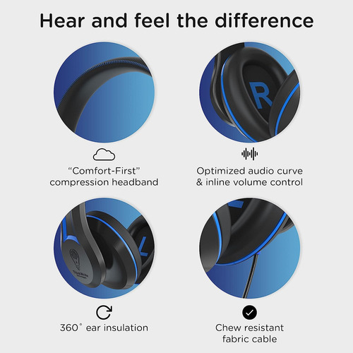 Auriculares Thinkwrite, Duraderos/con Cable/negros