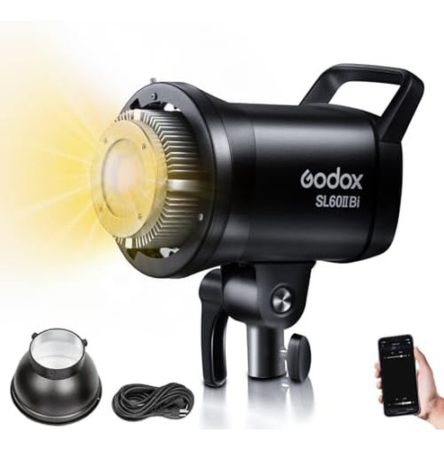 Luz De Video Led Bicolor Sl60w Con 11 Efectos Fx Y Control P