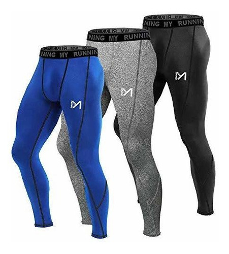 Meetyoo Pantalones De Compresión Para Hombre, Mallas De Capa