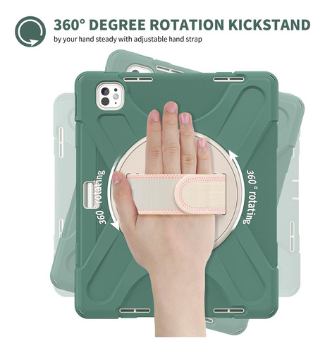 Funda Para Ipad Pro 13 Pulgadas Batianda Modelo A2925 Verde (sea Green)